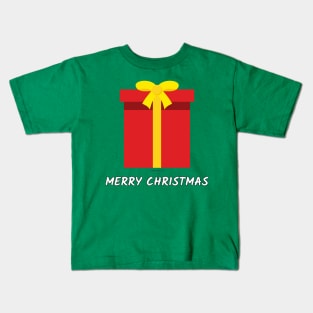 Red Gift - Merry Christmas Kids T-Shirt